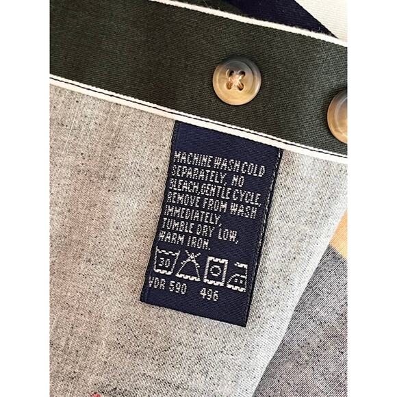 Vintage NWT 90s Nautica Shirt Blue Water Flag Button Down Size Large - Picture 8 of 10